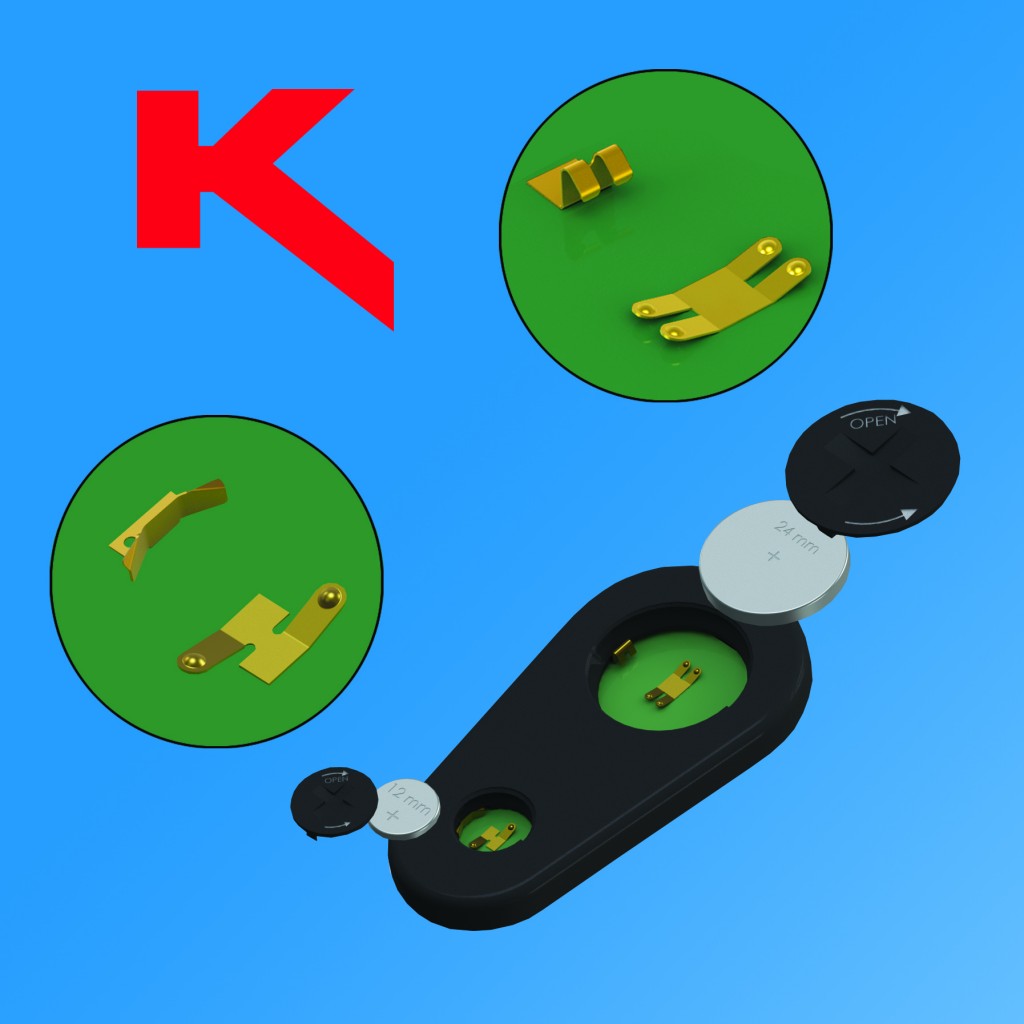 Battery Power Online SMT Coin Cell Contacts for Battery Enclosures